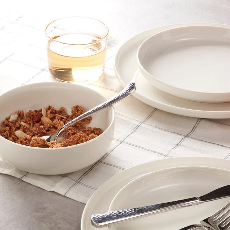 Oneida Entertain 365 24 Seven White 12 - Piece Dinnerware Set (Set of 4)