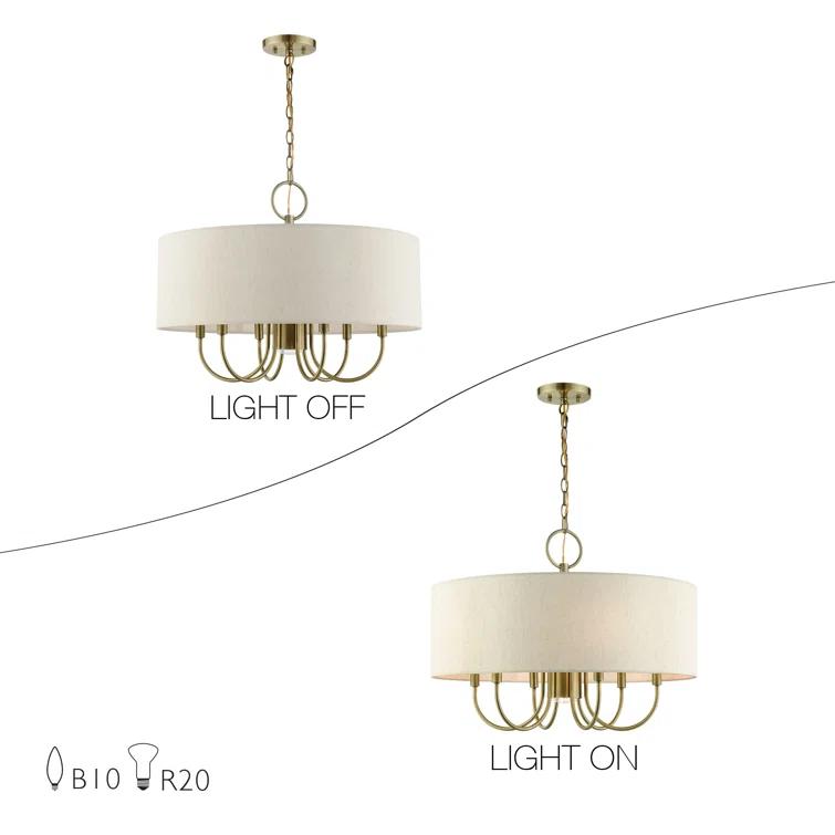 Dovecove Winscombe Shaded Drum Chandelier