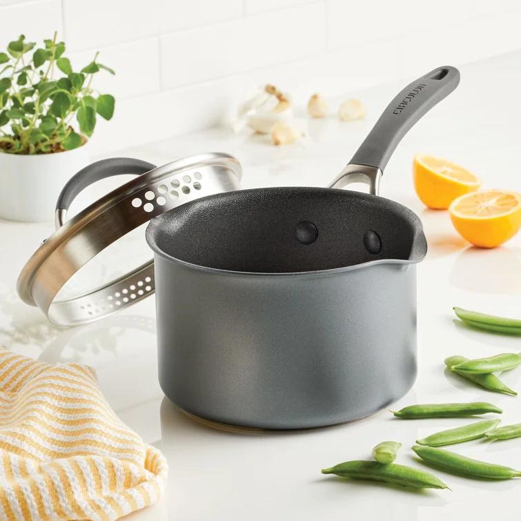 Circulon ScratchDefense with ScratchDefense Nonstick Induction Straining Sauce Pan with Lid & Reviews | Wayfair
