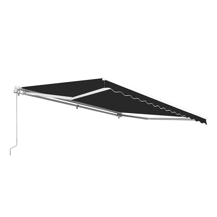 ALEKO Motorized Retractable Outdoor Awning with White Frame