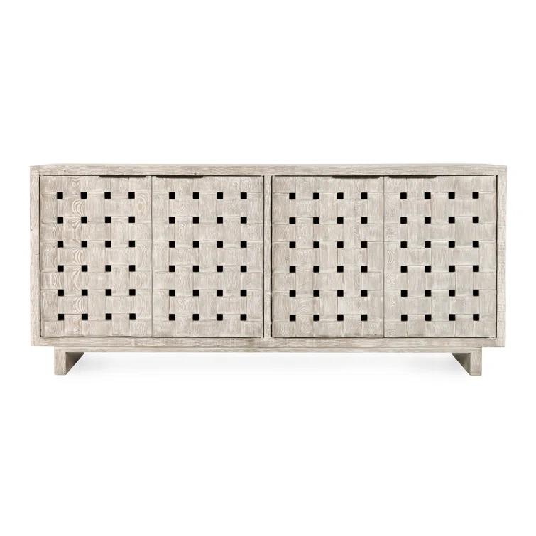 Classic Home Bast 4-door Reclaimed Pine Wood Buffet Sideboard