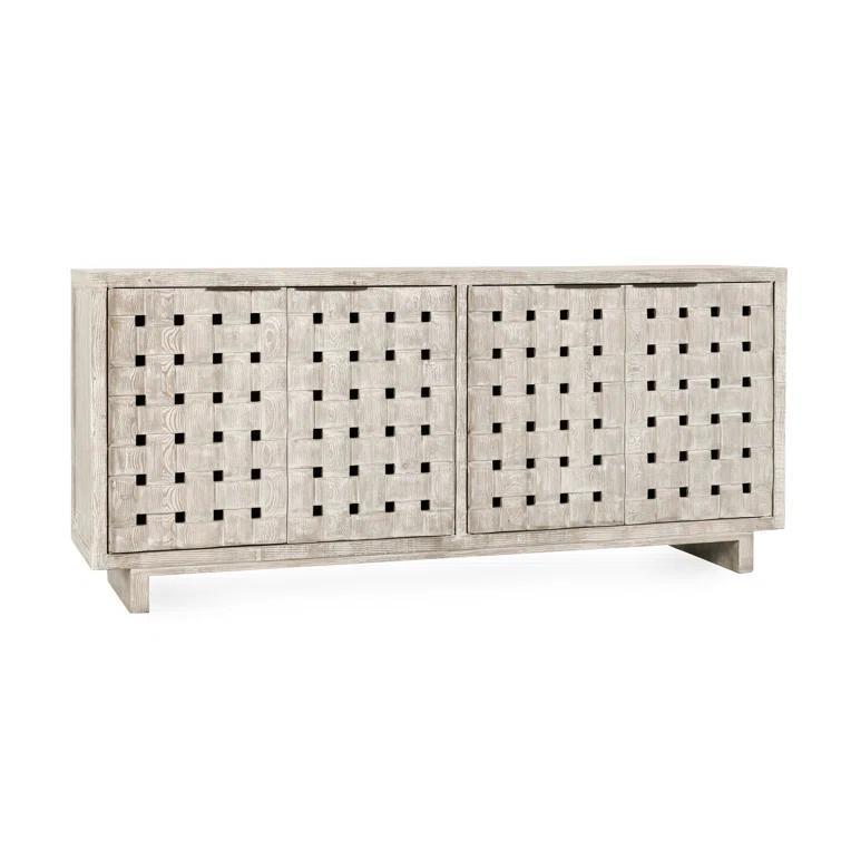 Classic Home Bast 4-door Reclaimed Pine Wood Buffet Sideboard
