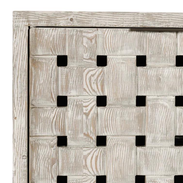 Classic Home Bast 4-door Reclaimed Pine Wood Buffet Sideboard