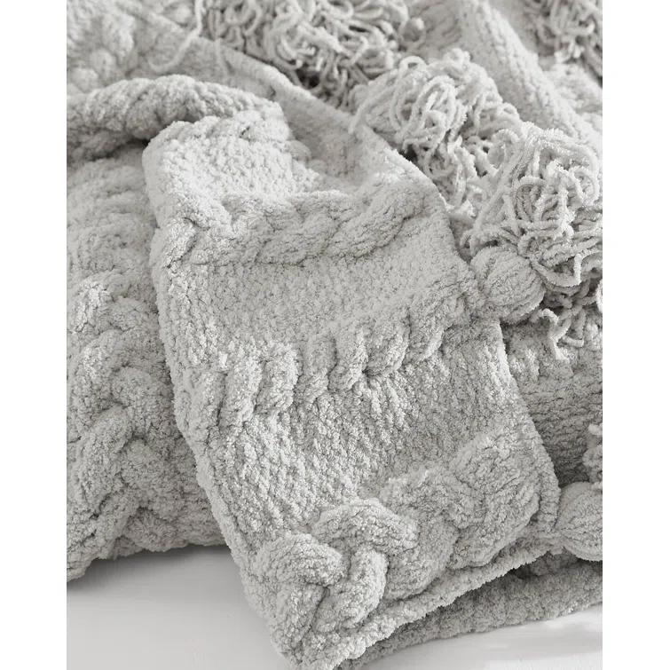 Sunday Citizen Braided Pom Throw Blanket