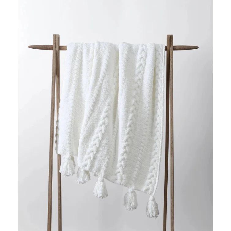 Sunday Citizen Braided Pom Throw Blanket