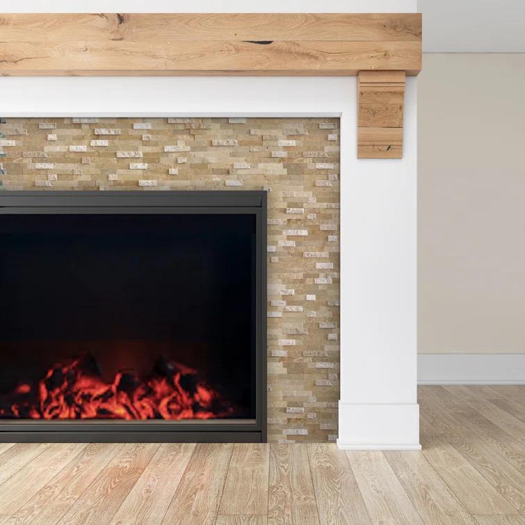 3D 11" x 12" Natural Stone Peel & Stick Mosaic Tile