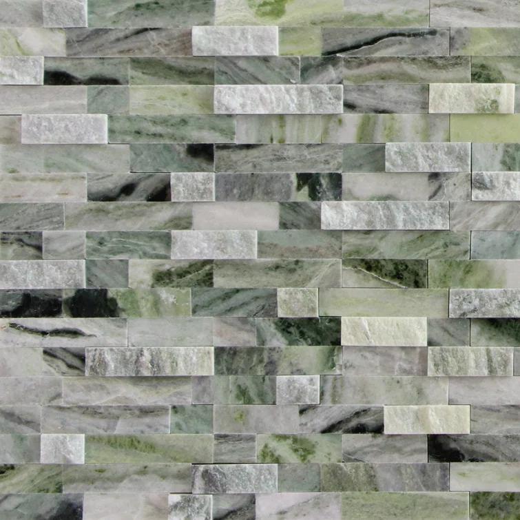 3D 11" x 12" Natural Stone Peel & Stick Mosaic Tile