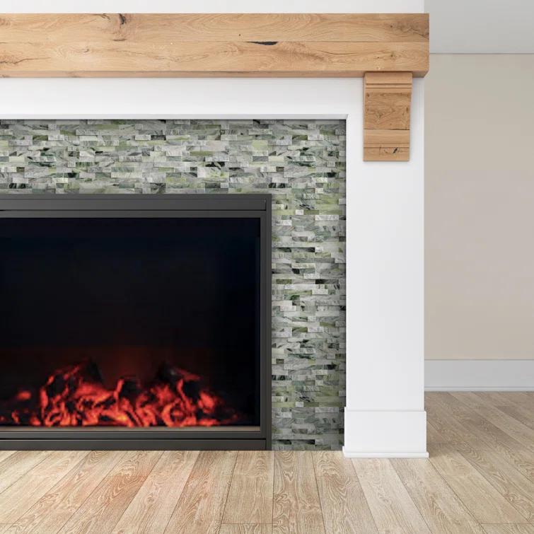 3D 11" x 12" Natural Stone Peel & Stick Mosaic Tile