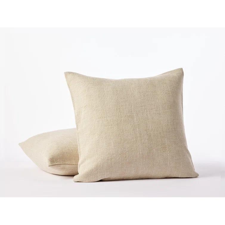 Coyuchi Canyon Organic Cotton Reversible Pillow Cover