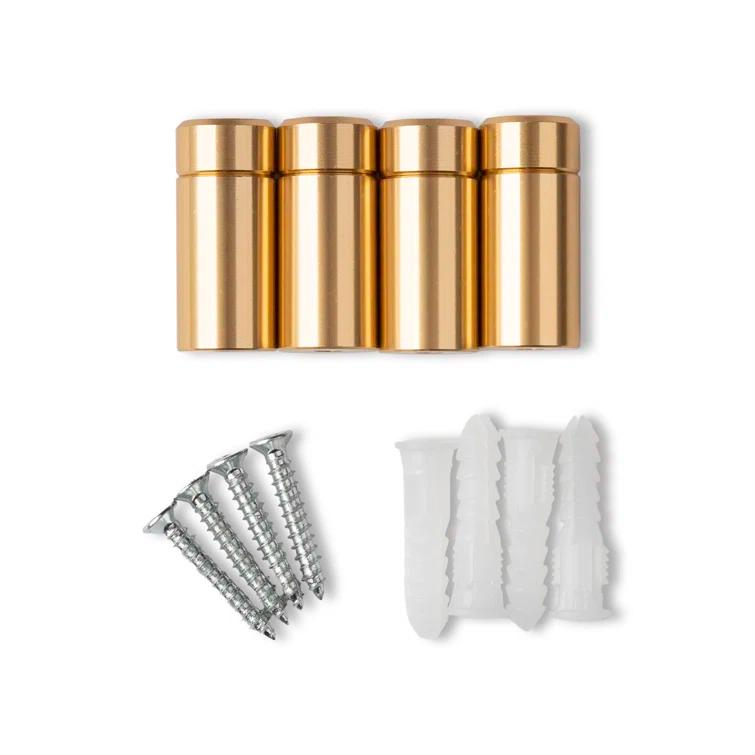 Wexel Art 1-Inch Standard Wall Mounts Grade Acrylic Floating Frames, Silver (Pack Of 4)