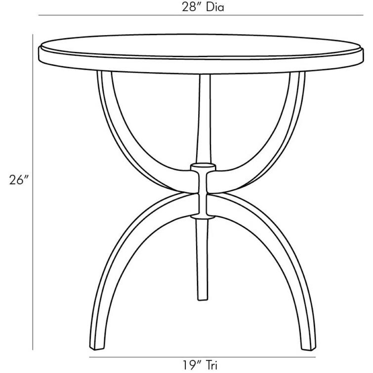 Dorey Side Table by Arteriors