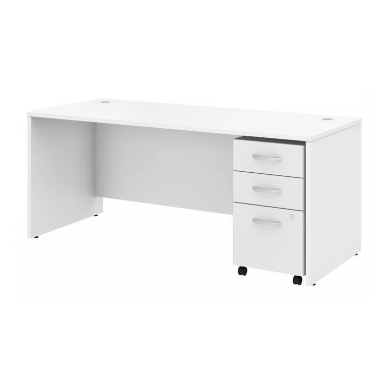 Studio C Executive Office Desk with Mobile File Cabinet