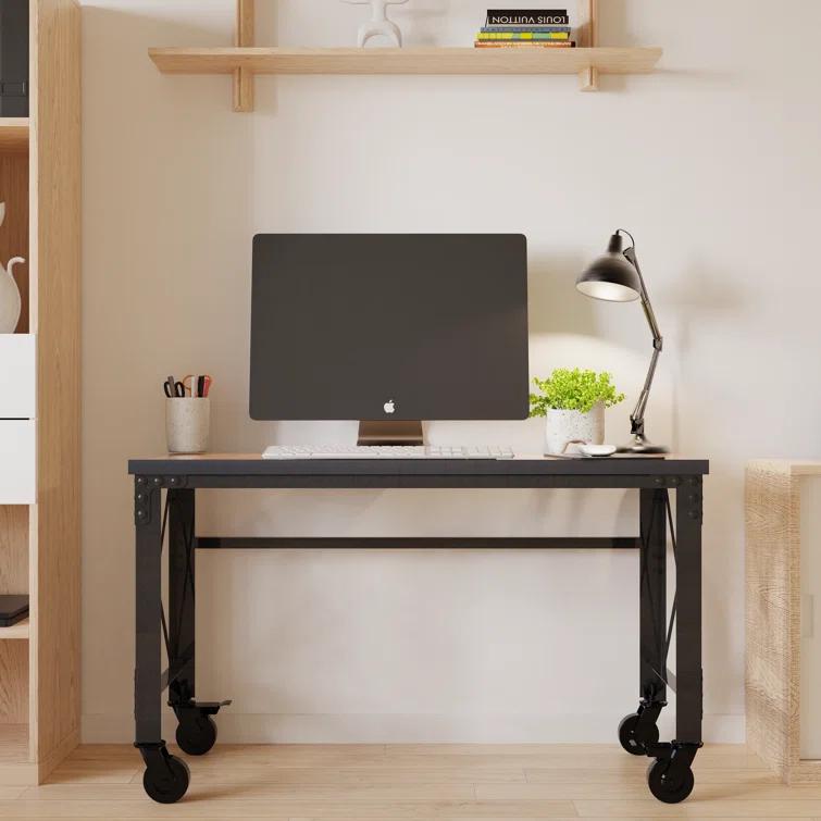 Duramax Building Products Solid Wood Top Metal Base Desk Shell