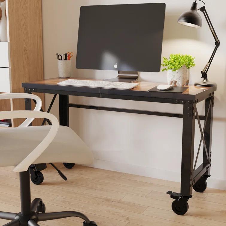 Duramax Building Products Solid Wood Top Metal Base Desk Shell