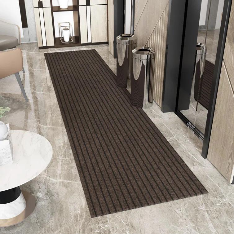 Custom Cut Non-Slip Rubberback Scrape Indoor/Outdoor Extra Long Runner Rugs for Hallway, Kitchen, Living Room, Garage, and Patio