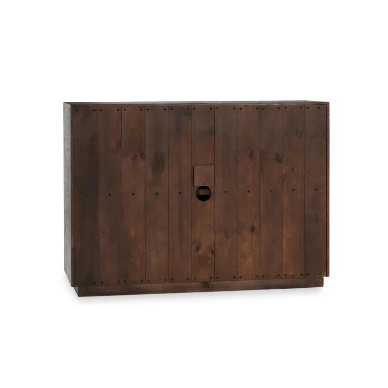 Classic Home Denver 50" Wood Distressed Gray Cabinet