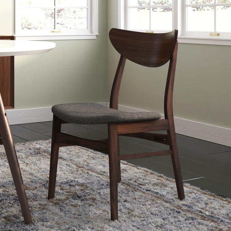 Hartford Dining Chair in Warm Gray/Walnut