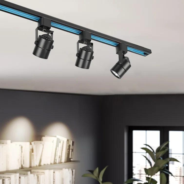 VEVOR GDZMT3ZZ500LFYQ8YV6 Black Adjustable Track Head (Set of 3)