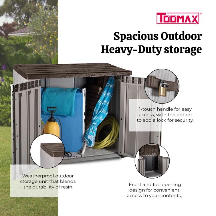 Toomax Toomax Stora Way All Weather Outdoor XL Storage Shed Cabinet