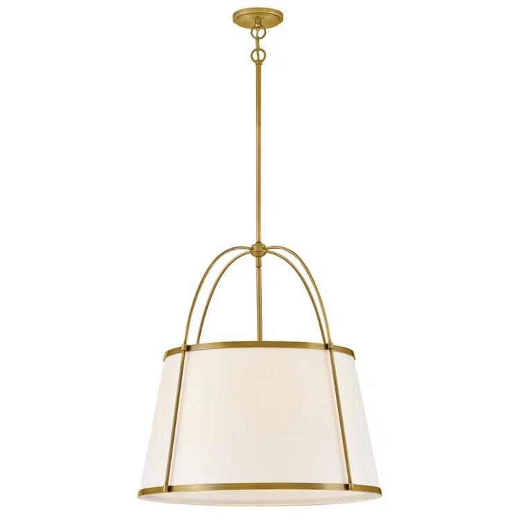 Hinkley Clarke Drum Two-Tone Chandelier Pendant
