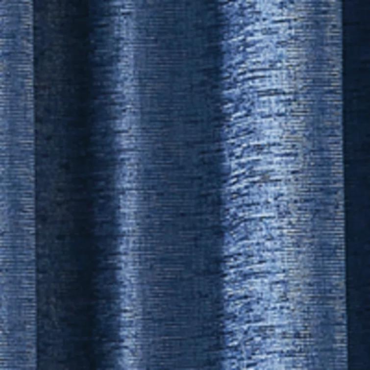 DKNY DKNY Boucle Chenille Room Darkening Curtain Panel Pair Indigo (Set of 2) (Set of 2)