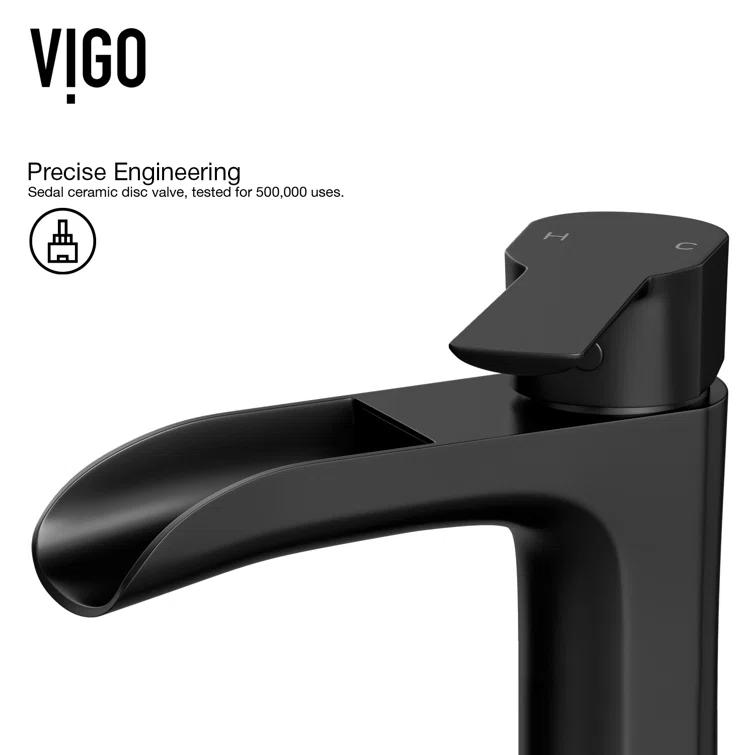 Niko 11" H Single Handle Vessel Sink Bathroom Faucetwith Pop-up Drain