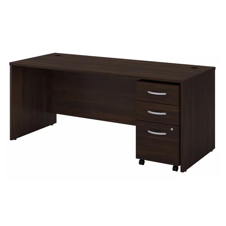 Studio C Executive Office Desk with Mobile File Cabinet