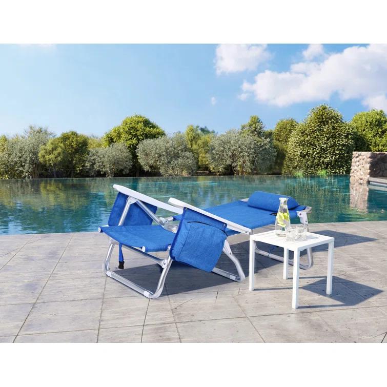 Tanyiah Folding Beach Chair (Set of 2)