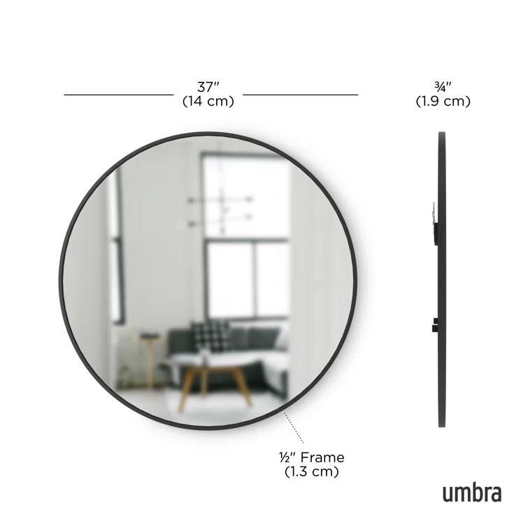 Hub Rubber Round Mirror