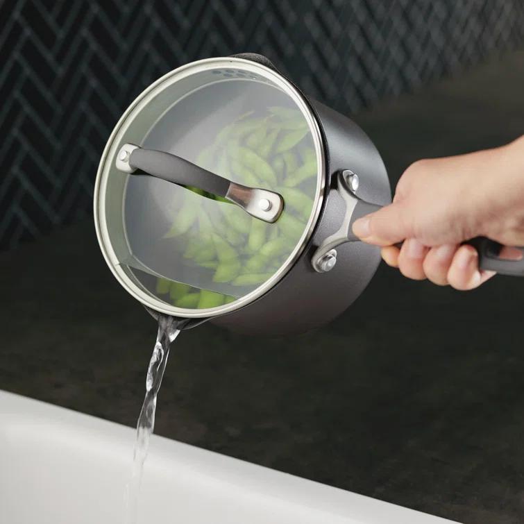 Circulon ScratchDefense with ScratchDefense Nonstick Induction Straining Sauce Pan with Lid & Reviews | Wayfair