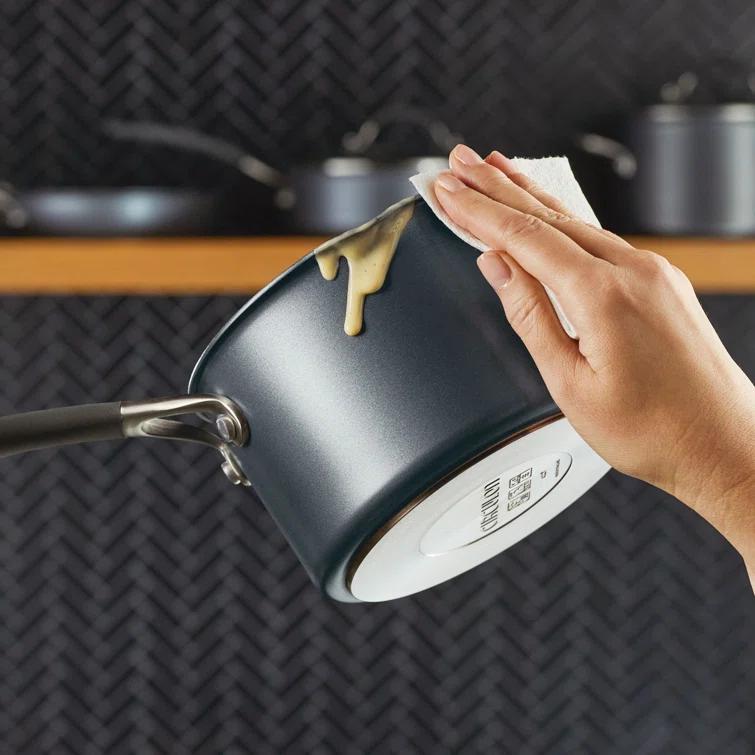 Circulon ScratchDefense with ScratchDefense Nonstick Induction Straining Sauce Pan with Lid & Reviews | Wayfair