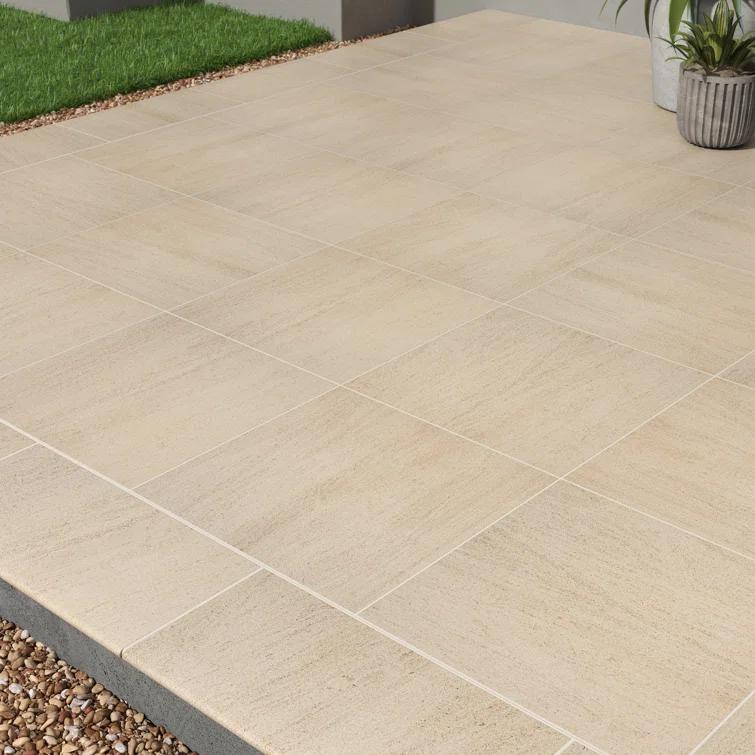 Ackland Westvale 24 in. x 24 in. x 0.79 in. Matte Porcelain Stone Look Paver (4 sq. ft./unit, 2 Pieces)