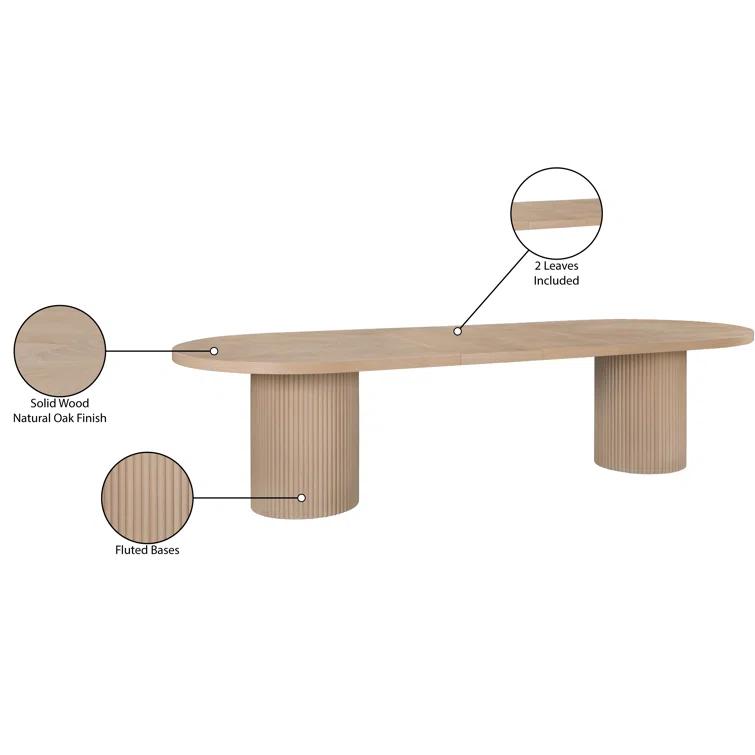 Wrought Studio™ Ivona Oak Dining Table