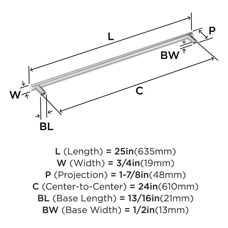 Bronx 24 inch (610mm) Center-to-Center