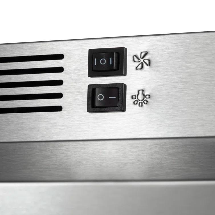 30-in Convertible Under Cabinet Range Hood 176CFM with Charcoal Filter in Stainless Steel