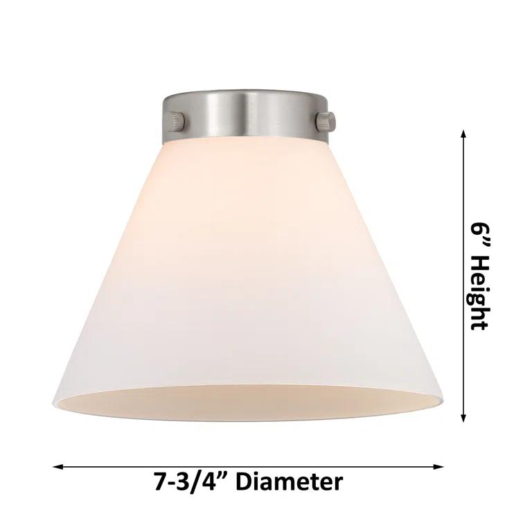 Glass Semi Flush Mount