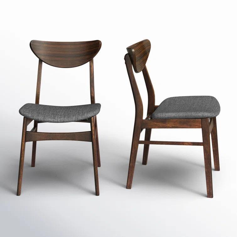 Hartford Dining Chair in Warm Gray/Walnut
