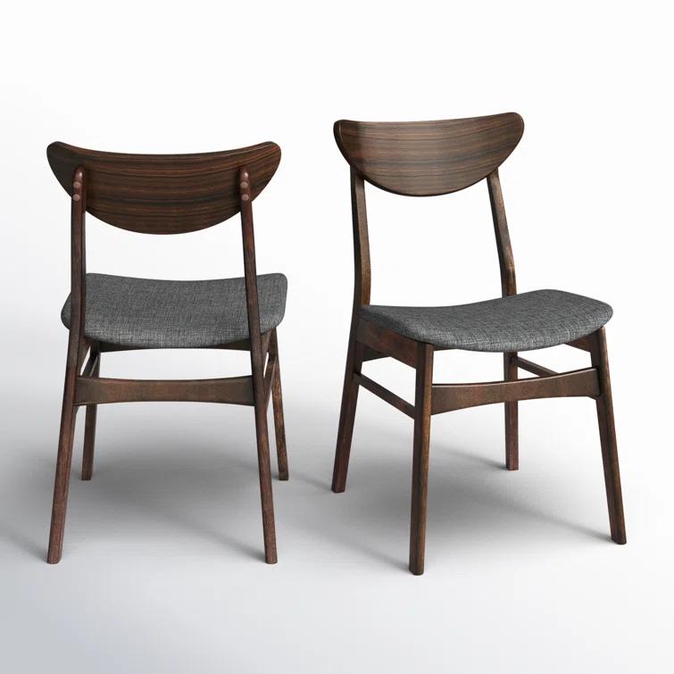 Hartford Dining Chair in Warm Gray/Walnut