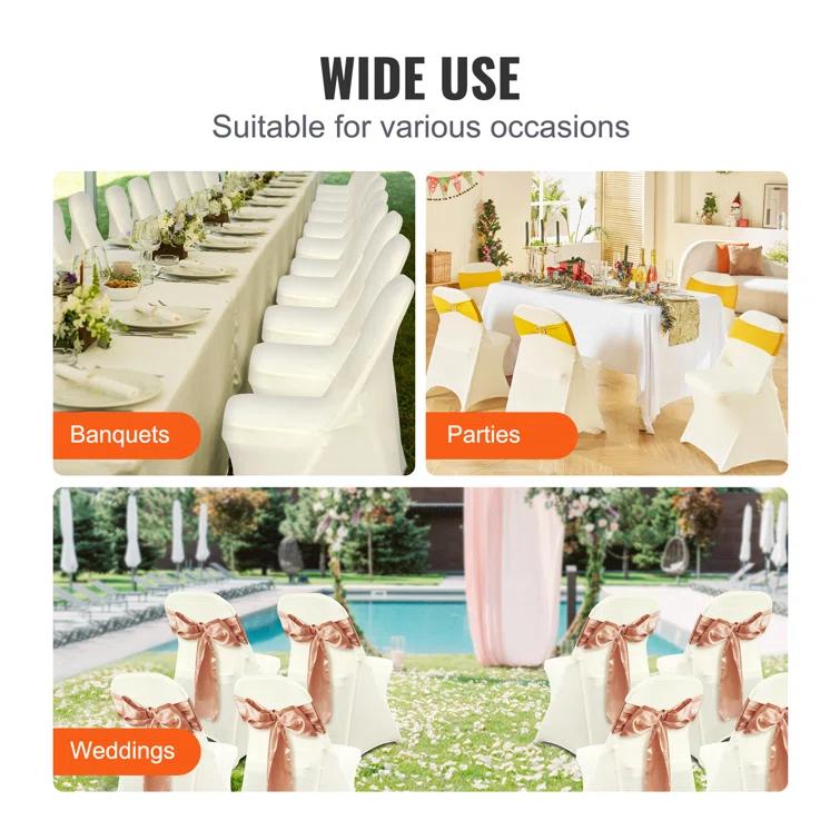 Ivory Chair Covers (Set of 30) (Set of 30)