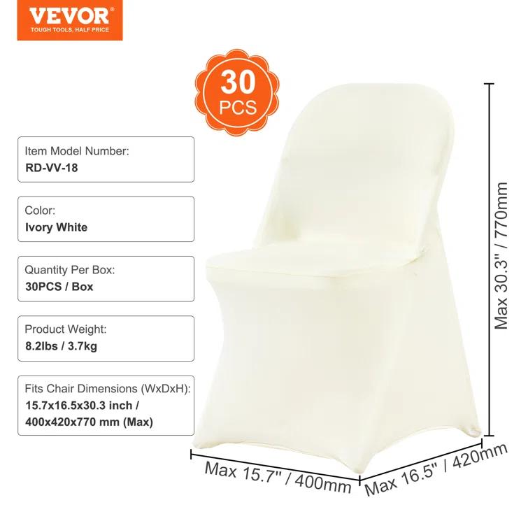 Ivory Chair Covers (Set of 30) (Set of 30)