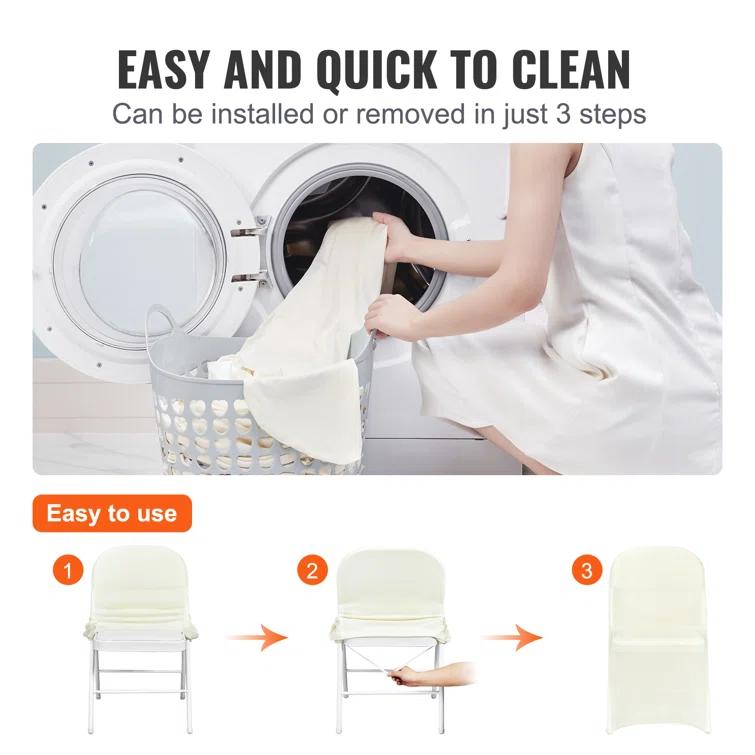 Ivory Chair Covers (Set of 30) (Set of 30)