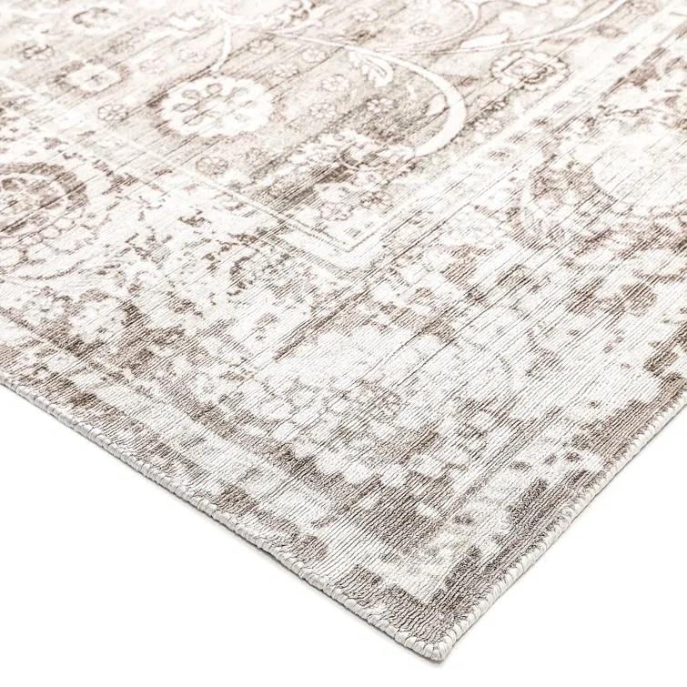 Wellington Hand Knotted Silk Oriental Area Rug in Mist
