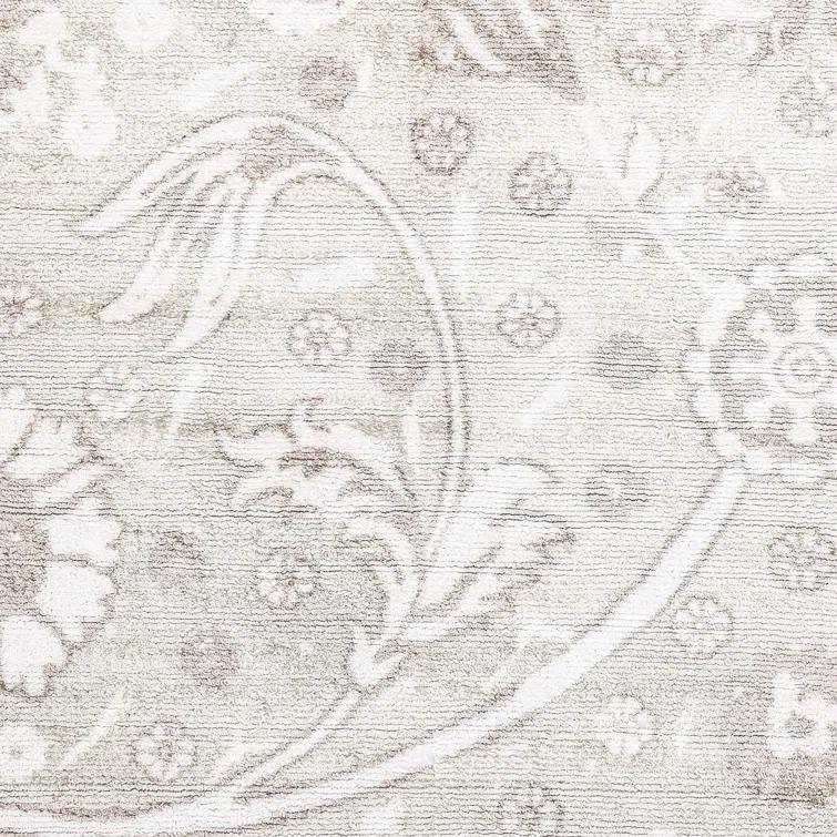 Wellington Hand Knotted Silk Oriental Area Rug in Mist
