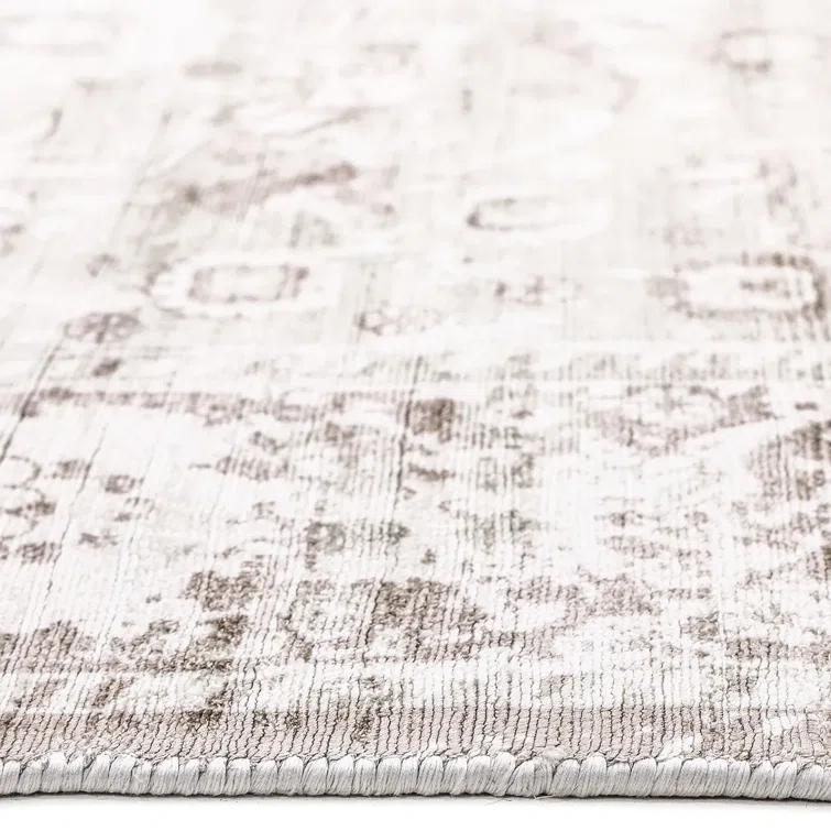 Wellington Hand Knotted Silk Oriental Area Rug in Mist
