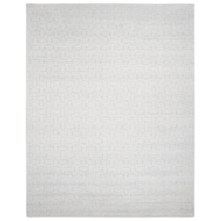Brena Hand-Loomed Wool-Blend Rug - Ivory / 5' x 8'