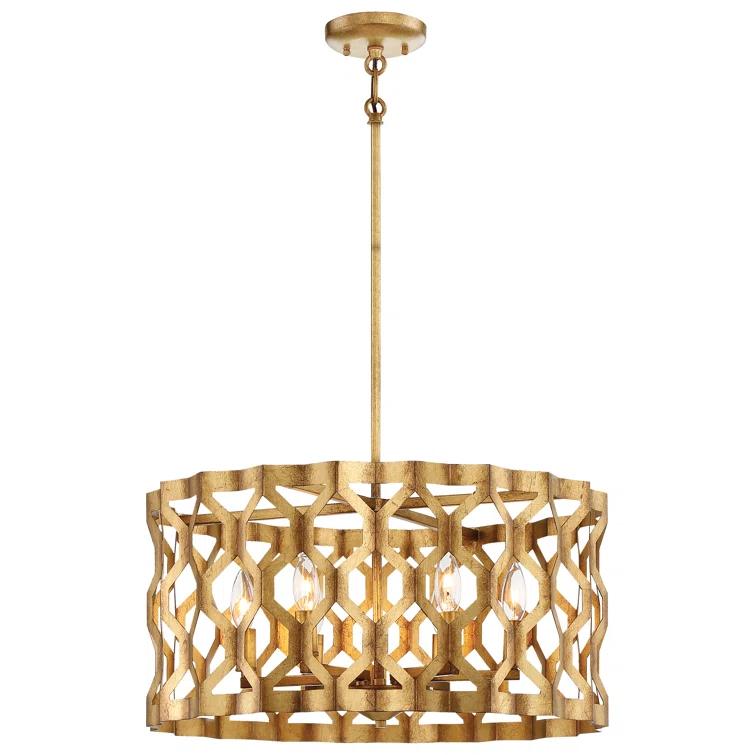 Coronade 5 - Light Dimmable Drum Chandelier