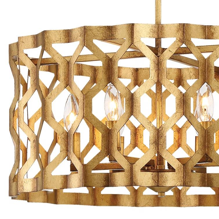 Coronade 5 - Light Dimmable Drum Chandelier