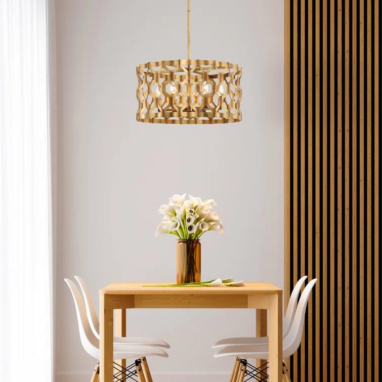 Coronade 5 - Light Dimmable Drum Chandelier