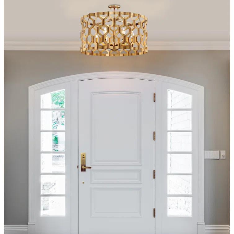 Coronade 6 - Light Dimmable Drum Chandelier