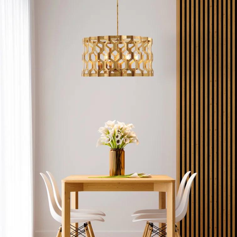Coronade 6 - Light Dimmable Drum Chandelier